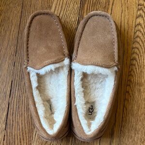 UGG Girls Brown Suede Loafers
